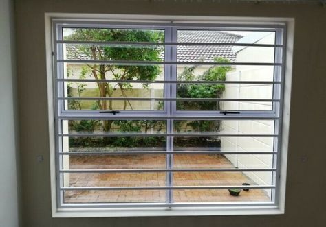 Best window bars – The Prepared Window Security Bars, Home Window Grill Design, Burglar Bars, Indoor Grills, Window Grill Design Modern, Luxury Windows, Window Bars, Balcony Grill, Balcony Grill Design