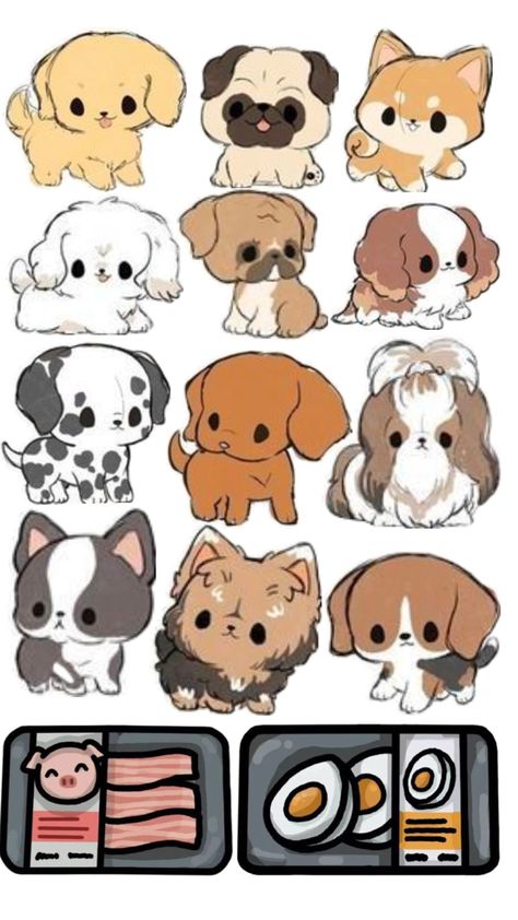 Body Guidelines, Cat Hand Drawing, Christmas Wallpapers For Iphone, Chibi Dog, Cute Pigeon, Kawaii Cat Drawing, Basic Sketching, Colored Characters, Cute Dog Drawing