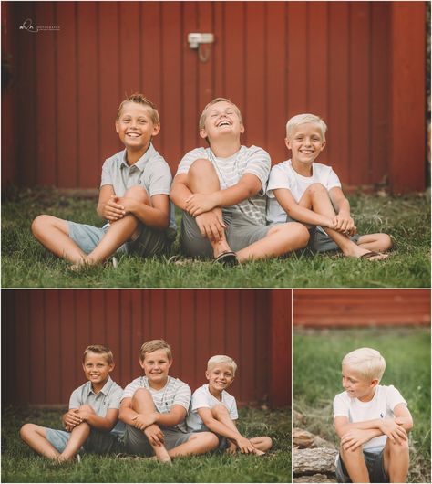 Boys at the Barn - mQn Photography Posing 3 brothers lifestyle session in North Oaks Minnesota Hill Farm Minneapolis Photographer 3 Brothers Photoshoot Ideas, 3 Brothers Photo Shoot, 3 Boys Photoshoot Ideas, 3 Brothers Photography Poses, 3 Brothers Photography, Two Brothers Photography Poses, 3 Brothers Picture Ideas, Brother Photoshoot Boys, 3 Siblings