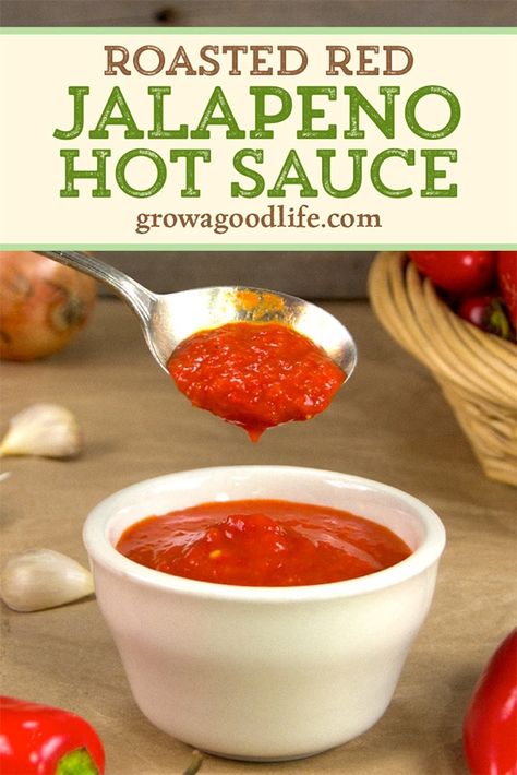 Red Jalapeno Hot Sauce, Jalapeno Hot Sauce Recipe, Canning Sauces, Jalapeño Hot Sauce, Canning Peppers, Red Jalapeno, Homemade Hot Sauce, Jalapeno Sauce, Mexican Sauce