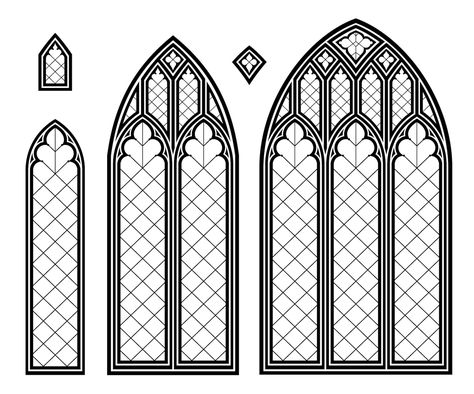 Architecture Windows, Medieval Stained Glass, Castle Window, Window Quilt, Gothic Window, Cathedral Window Quilts, Gothic Windows, Cathedral Window, Medieval Gothic