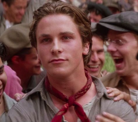 Jack Kelly Christian Bale, Christian Bale 2000s, Christian Bale 90s, Christian Bale Newsies, Newsies 1992, Batman Trilogy, Chris Bale, Jack Kelly, Patrick Bateman