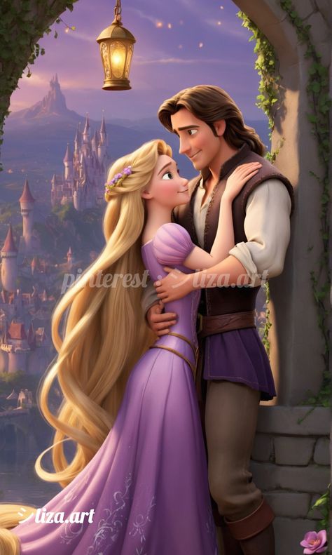 Pic Couple, Tangled Wallpaper, Goth Disney, Disney Romance, Rapunzel And Flynn, Alternative Disney, Rapunzel And Eugene, Disney Princess Jasmine, Mickey Mouse Pictures