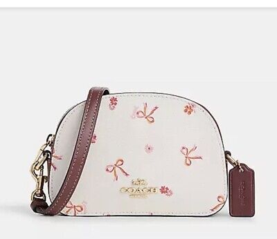 Trendy Fashion NWT Coach Mini Serena Satchel With Bow Print CN710 PICK 1 PATTERN A OR B, Womens Bags Handbags Bow Purse, Rose Bag, Bow Print, Leather Sling Bag, Coach Outlet, Cute Bags, Disney Store, The Body Shop, Women's Bags