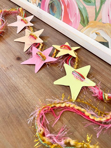 Star Garland, Teacher Gift, Classroom Decoration, Rainbow Star Banner, Sparkly Desk Decor, Custom Color Teach Garland, End of Year Thank You - Etsy Fun Desk, Star Banner, Star Garland, Classroom Gifts, Rainbow Star, Free Cat, Merry Little Christmas, Christmas Mood, End Of Year