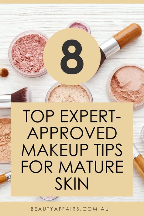 Makeup ideas for mature skin. Here's how to apply flawless makeup on older skin and look like it was done like a makeup artist! Best Makeup For Maturing Skin, Makeup For Maturing Skin, Oily Eyelids, Makeup Tips For Older Women, Waterproof Eyeliner Pencil, Makeup Order, Makeup Wishlist, Beauty Tips And Tricks, Best Makeup Tips