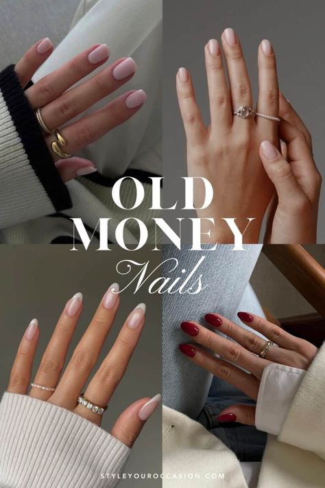 19+ Old Money Nails That Are Giving "Quiet Luxury" Old Money Nails, Sophisticated Nails, Money Nails, Soft Pink Nails, Elegant Nail Designs, Nude Nail, Nude Nail Designs, Aesthetic Nails, Beige Nails