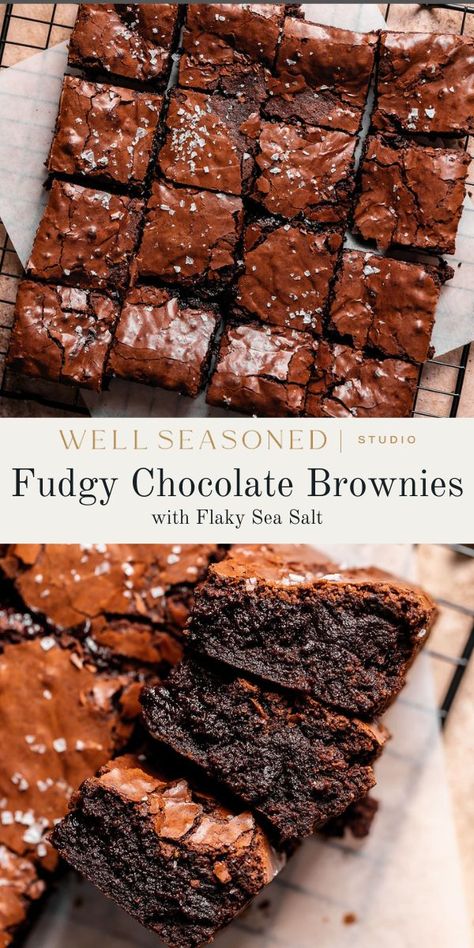 Rich, Fudgy Chocolate Espresso Brownies Fudgy Chocolate Brownies, Espresso Brownies, Instant Espresso, Brownies Recipe Homemade, Brownies Chocolate, Crinkle Top, Chocolate Espresso, Espresso Powder, Brownies Recipe Easy