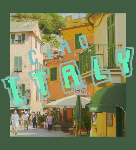 Picture I took in italy :) #vintage #vintagepostcard #postcard #photography #italy #travel #travelphotography Vintage Italy Aesthetic, Destination Poster, Social Media Grid, Postcard Design Inspiration, Postcard Photography, Travel Graphic Design, Italy Postcard, Postcard Collage, Design Booklet