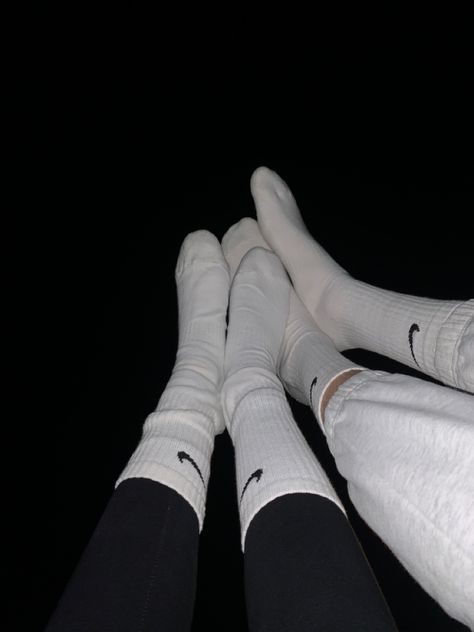 Matching Socks Couples, Dance Couple, Neon Shorts, Asmr Eating, Womens Socks, Matching Socks, Nike Socks, Cozy Socks, White Socks