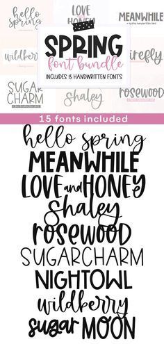 Ad: LIMITED TIME OFFER!!! 15 FONTS + 5 DOODLE FONTS! This bundle includes a handpicked selection of fonts, perfect for your farmhouse and country designs! Note: A few fonts from this bundle are included in other bundles in my shop. Please make sure to pick the bundle that best fits your needs. #HandwritingFonts #Hand-letteredFonts #LogoFonts #ModernFonts Cricut Corner, Spring Font, Farmhouse Font, Spring Farmhouse, Free Script Fonts, Fancy Fonts, Favorite Fonts, Cricut Fonts, Cute Fonts