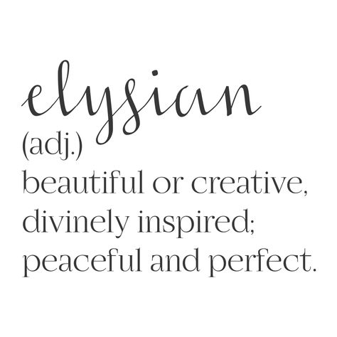 Where my name cones from Elysian Aesthetic, Unique Words Definitions, Salon Names, Uncommon Words, Internet Marketing Strategy, One Word Quotes, Unusual Words, Word Definitions, Marketing Techniques