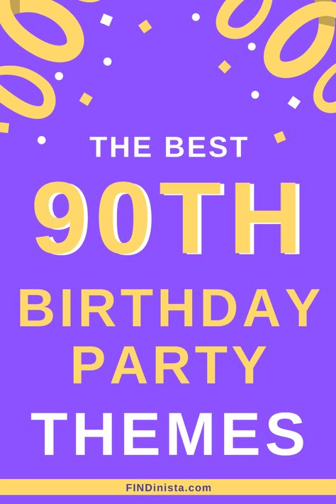 Looking for the perfect 90th birthday party themes to make this milestone birthday extra special? Don't plan your party without checking out these amazing ideas! 90th Birthday Party Invitations, 90th Birthday Party Theme, 90th Birthday Party Ideas, 90th Birthday Banner, 90th Birthday Decorations, 90th Birthday Party, 90th Birthday Parties, Love Decorations, 90's Birthday Party