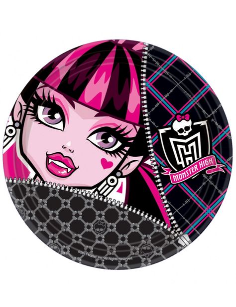 Platos Monster High: Este lote de 8 platos bajo licencia oficial de Monster High son de cartón. Cada plato mide 23 cm de diámetro. Son ideales para fiestas y meriendas de cumpleaños. Monster High Party, Moster High, You Monster, Kids Party Supplies, Picture Logo, Paper Plates Party, Get The Party Started, Party Plates, Childrens Party