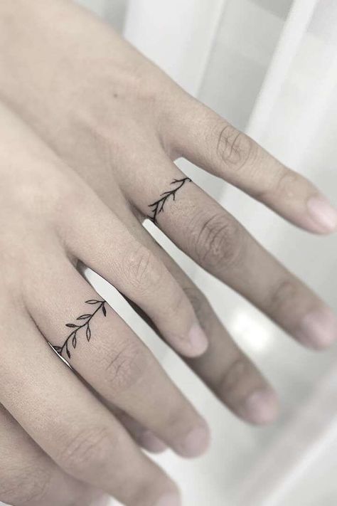 Wedding Trend: Ring Tattoos! Tattoos For Dad Memorial, Ring Tattoo Designs, Wedding Band Tattoo, Ring Tattoo, Wedding Ring Tattoo, Finger Tattoo For Women, Tattoo Wedding Rings, Ring Finger Tattoos, Finger Tattoo Designs