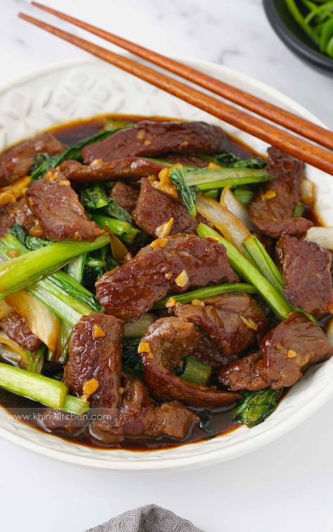 Beef In Oyster Sauce, Recipes With Oyster Sauce, Beef With Oyster Sauce, Homemade Stir Fry, Vegetarian Stir Fry, Beef Stir Fry Recipes, Beef Filet, Chinese Cooking Recipes, Stir Fry Dishes