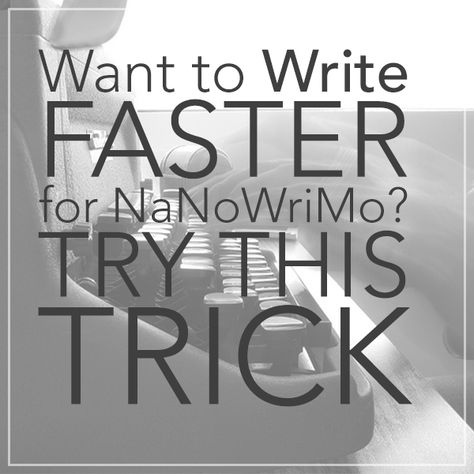 If you've downloaded our nifty NaNoWriMo calendar then you know that by the end of today, November 3, you should have already written 5,000 words. Depending on how fast you write, that could be a very intimidating number. How do you write faster for NaNoWriMo? In this post, I'm going to share a trick I've used to help me write four books and over 600 blog posts. Nanowrimo Calendar, National Novel Writing Month, Kami Garcia, Writing Fiction, Embrace Imperfections, A Writer's Life, Word Count, Writers Write, Writing Resources