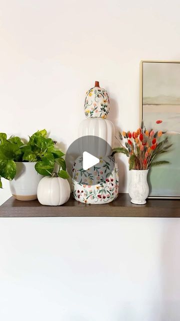 Michelle Beaton on Instagram: "I was strolling the aisles of Dollar Tree (as one does) and stumbled upon a box of stacking pumpkins for only $5. I use some embroidered tulle fabric and @BeaconCreates Fabri-Tac to create these stackable floral pumpkins. 

I absolutely love how these came out it looks like something from Anthropologie. Loving the floral pumpkin trend. What should I make next?!

#Ad #MadeWithBeacon #DIYCrafts #imsocrafty #makersgonnamake #FallCrafts #Pumpkin #FallDIY #DollarTreeCrafts #DollarTree" Stacking Pumpkins, Floral Pumpkin, Stacked Pumpkins, Fabric Pumpkins, Embroidered Tulle, Dollar Tree Crafts, Fall Diy, Tulle Fabric, Fall Crafts