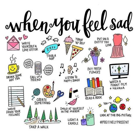 Happy Song, Self Care Bullet Journal, Vie Motivation, Self Care Activities, Feeling Down, Coping Skills, Self Improvement Tips, Psych, Emotional Health