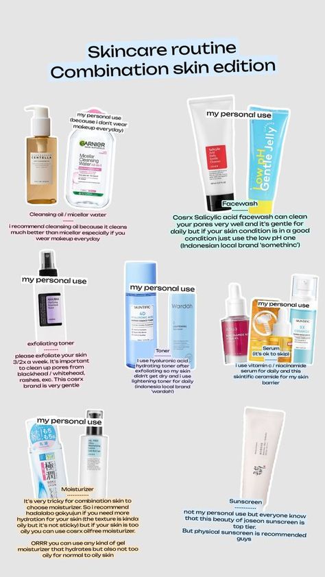 Skincare Routine Combination Skin, Skincare Routine For Combination Skin, Routine For Combination Skin, Combination Skin Care Routine, Sebaceous Filaments, Skincare For Combination Skin, Korean Skin Care Secrets, Oily Skin Care Routine, Skin Advice