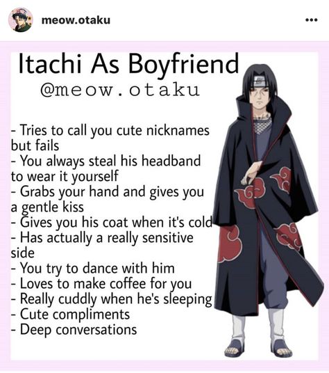 Quotes Bio Instagram, Cute Compliments, Naruto Mignon, Susanoo Naruto, Types Of Boyfriends, Cute Nicknames, Naruto Boys, Naruto Comic, Boyfriend Memes