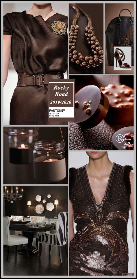 Colour Palette Brown, Pantone Autumn, Pantone Trends, Mood Colors, Color Trends Fashion, Color Collage, Color Boards, Color Chocolate, Color Palate