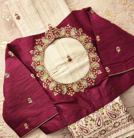 🍂 Elegant Maroon Mango Work Blouse – A Touch of Tradition! 🍂 Discover the charm of tradition with our Maroon Mango Work Blouse at SM Designs. Featuring intricate mango motifs, this blouse is perfect for weddings, festivities, or any special occasion. Add this unique piece to your collection for a timeless, elegant look! ✨ 🌸 Fabric: Half Pattu / Raw Silk 🚚 Dispatch: 4 Days 💰 Price: ₹1800 (Unstitched) | ₹2350 (Stitched) 🎨 Customization: Available in a variety of colors and sizes to match your... Mango Design Blouse Work, Mango Design, Mango Blouse, Design Blouse, Hand Work Blouse, Maggam Work Blouse Designs, Maggam Work Blouses, Groom Dresses, Work Blouses