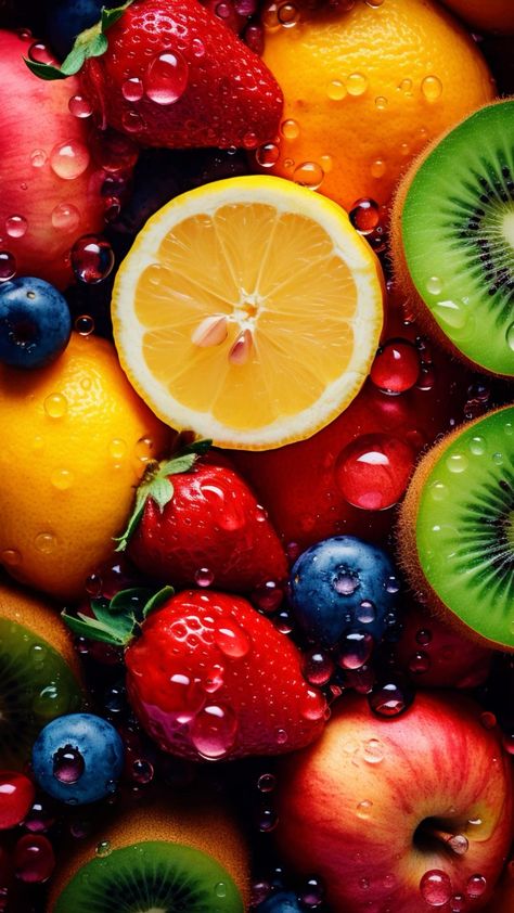 Fruit Background Aesthetic, Fruit Wallpaper Aesthetic, Summer Fruit Aesthetic, Tropical Fruit Photography, Organic Tea Brands, Fruits Photography, Wallpaper Fruit, Fruits Wallpaper, Fruit Collage