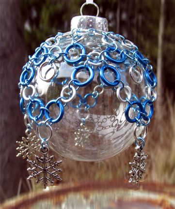 Christmas Ornament Tags, Clear Christmas Ornaments, Anodized Aluminum Jewelry, Beaded Ornament Covers, Christmas Globes, Pop Tabs, Chainmail Jewelry, Clear Ornaments, Chain Maille Jewelry