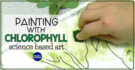 Chlorophyll Paintings: Incorporating Art in Science - Around the Kampfire Plants Science Activities, Plants Life Cycle Activities, Seed Science, Science Plants, Plants Science, Outdoor Science, Life Cycles Activities, Plant Activities, Science Crafts