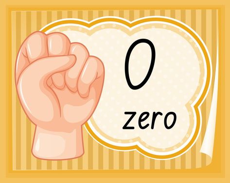 Hand gesture number zero Number Zero, Number Flashcards, Natural Number, Teaching Numbers, Basic Math Skills, Flashcards For Kids, Hand Gesture, Family Drawing, Printable Flash Cards