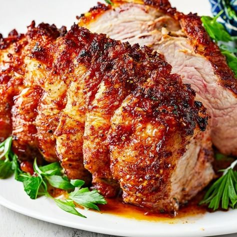 Oven Roasted Crispy Pork Loin Recipe - Instacart Half Loin Roast Recipes, Italian Pork Loin Recipes, Pork Loin Roll Recipes, Center Cut Pork Loin Roast Recipes, Pork Loin Christmas Dinner, Pork Tender Loin Recipes Oven, Best Pork Loin Roast Recipe, Crispy Pork Loin, How To Cook Pork Loin In Oven