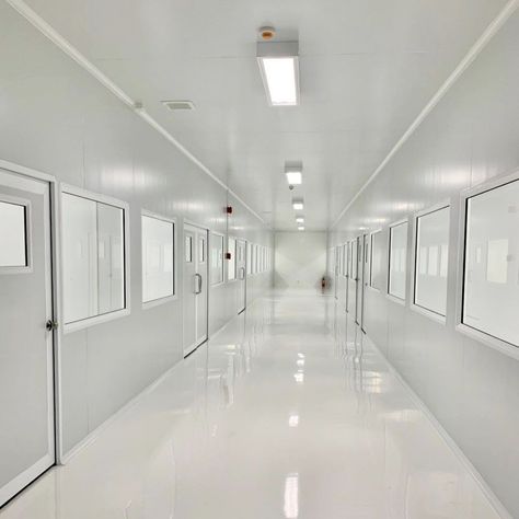 Skincare Factory, Med Lab, Microbiology Lab, Design Studio Workspace, Laboratory Design, Brochure Inspiration, Hospital Room, Long Hallway, Workshop Design