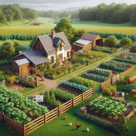 Patio Gardening, Easy Patio, Farm Plans, Farm Layout, House And Garden, Veg Garden, Beautiful House Plans, Backyard Farming, Home Vegetable Garden