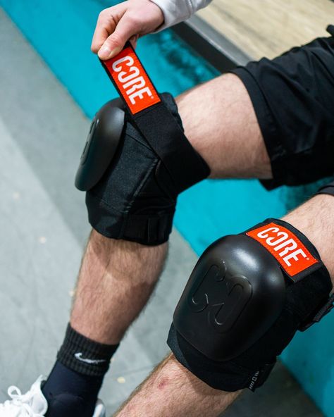 The ultimate Knee Pads for anyone who throws down! ✅ #coreuk #ridecore #kneepad #scooter #safety Photoshoot Reference, Stunt Scooter, Products Photography, Action Sports, Powerade Bottle, Knee Pads, Skate Park, Pros And Cons, From The Ground Up