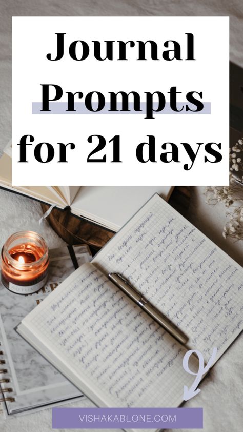 A guide to journaling- 21 Journal Prompts for 21 days - Vishaka Blone Vishaka Blone, Procrastination Tips, Journaling Challenge, Beat Procrastination, Toxic Habits, Journal Business, Overcome Procrastination, Start Journaling, Overcoming Procrastination