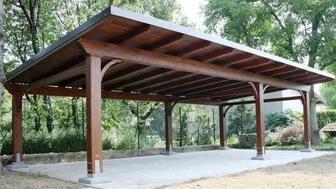 Flat Roof Carport Ideas, Country Carport Ideas, Freestanding Carport Ideas, 4 Car Carport, Diy Wood Carport, Cedar Carport Ideas, 3 Car Carport Ideas, Wood Carport Ideas, Car Ports Ideas Carport Designs