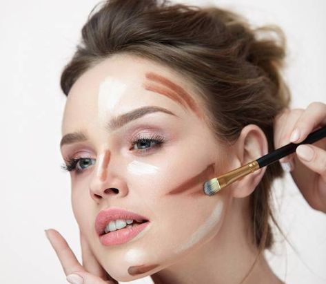 How To Contour Pale Skin in 8 Easy Steps | Skincare.com Contour For Pale Skin, Contour Tricks, How To Contour Your Face, Face Contouring Makeup, How To Contour, Galaxy Makeup, Best Highlighter, Makeup Station, Face Makeup Tips