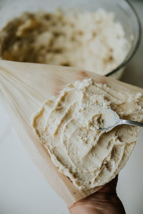 Discover the secret to perfect homemade tamales with this Tamales with Masa Harina tamal dough! Ideal for those without access to fresh ground masa, this recipe uses widely available, shelf-stable Mexican corn flour to create a versatile dough for both savory and sweet tamales. Easy to find and simple to prepare, this dough is your ticket to authentic Latin flavors right in your kitchen. Yielding a dozen tamales, it's easily scalable for any gathering. Easy Tamales Recipe, Masa Recipes, Masa For Tamales, Central American Food, Sweet Tamales, Homemade Tamales, Tamale Recipe, Latin American Food, Homemade Chicken Stock