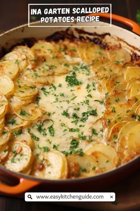 Last Updated on July 17, 2023 When you are searching for a delicious side dish to bring to your next family gathering or potluck, Ina Garten’s Scalloped Potatoes are the perfect choice. This creamy and flavorful recipe is sure to be a hit with everyone at the table! Not only is it easy to make ... Read more Ina Garten Recipes Potatoes, So Gratin Potatoes, Healthier Scalloped Potatoes, Ina Garten Au Gratin Potatoes, Ina Garden Potatoes, Dinner Party Potatoes, Fancy Scalloped Potatoes, Ina Garten Make Ahead Recipes, Make Ahead Scalloped Potatoes Holidays