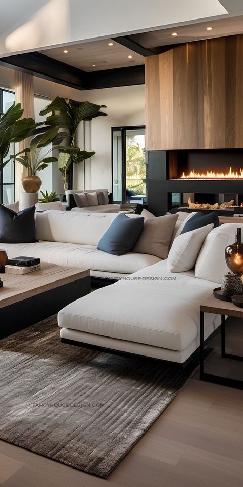 Living Room Designs Modern Luxury, Luxury Living Room Design, Contemporary Interior Design, Decor Home Living Room, Contemporary Living Room, Contemporary Living, Living Room Inspiration, Luxury Living Room, Living Room Interior