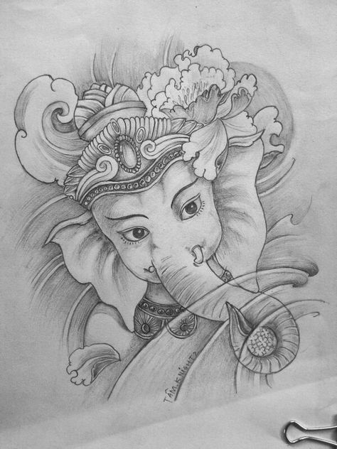 Ganesha Sketch, Ganesha Drawing, Petit Tattoo, Ganesh Art Paintings, Buddha Art Drawing, Disney Art Drawings, Lord Ganesha Paintings, Ganesh Art, Art Drawings Sketches Pencil