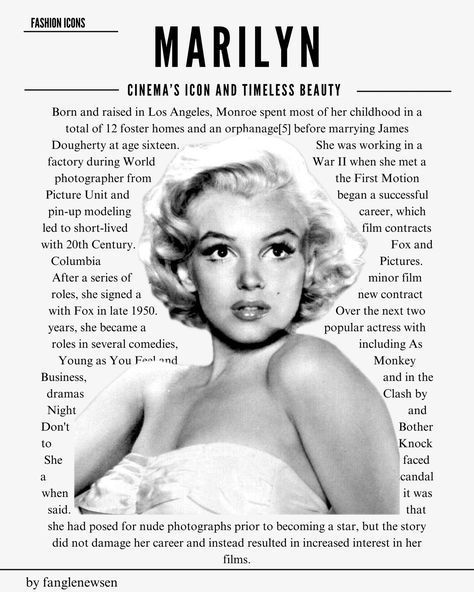 Vintage Beauty Aesthetic, Marilyn Monroe Biography, Band Covers, Fashion Knowledge, English Notes, Marilyn Monroe Poster, Room Collage, Viral Aesthetic, Sick Clothes