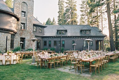 Clean Wild Wedding, Lake Mansion, Whimsical Summer Wedding, Lake Tahoe Wedding Venues, Magic Wedding, Wedding At Lake, Holy Matrimony, Lake Tahoe Wedding, Fall Forest