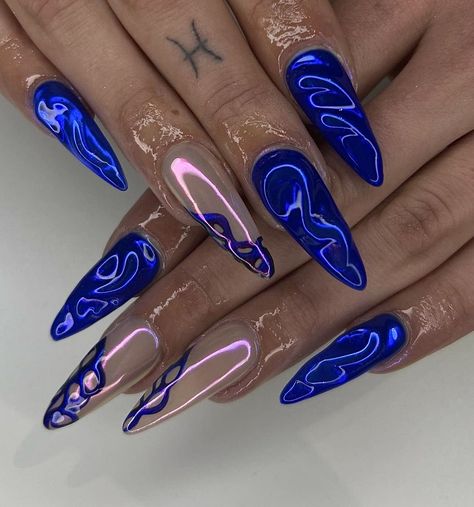 Heavenly Nails, Rave Nails, Glass Nails Art, Sabre Laser, Nail Collection, Siren Mermaid, Nails Yellow, Magic Nails, Hippie Nails