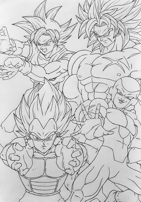 Dragonball Super BROLY 2018 Pôster Drawing Broly Coloring Pages, Dbz Drawings, Super Broly, Goku Drawing, Z Tattoo, Ball Drawing, Dragon Ball Painting, Dragon Ball Art Goku, Dragon Ball Super Artwork