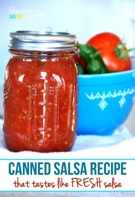 Canned Salsa Recipe, Salsa Recipe For Canning, Canning Homemade Salsa, Canned Salsa, Canned Salsa Recipes, Salsa Canning Recipes, Water Bath Canning Recipes, Southwest Recipes, Fresh Salsa Recipe