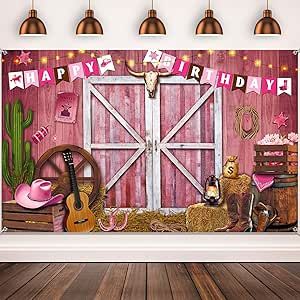 Cowgirl Birthday Party Decorations, Cowgirl Party Decorations, Photography Booth, Decoration Backdrop, Rodeo Party, Barn Photography, Baby Shower Photo Booth, Western Theme Party, Cowgirl Birthday Party