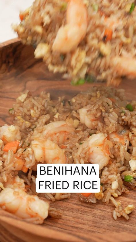 BENIHANA FRIED RICE | Cooking recipes, Recipes, Food videos cooking Most Pinned Healthy Recipes, Wok Meals Easy, Diy Shrimp Fried Rice, Brunch Outfits With Shorts, Beni Hana Fried Rice, Diy Hibachi Fried Rice, Instant Pot Lunch Ideas, Kobe Steakhouse Fried Rice, Fried Shrimp Meal Ideas