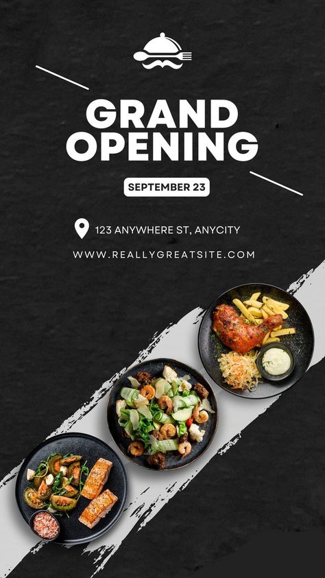 Templates Restaurant Post Design, Restaurant Food Instagram, Grand Opening Restaurant, Restaurant Brand Design, Opening Restaurant, Food Festivals Event, 3d Ads, Restaurant Branding Identity, Food Instagram Story